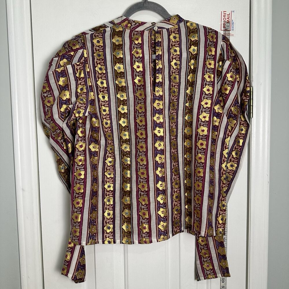 Oliphant Multicolor Patterned Blouse - image 7